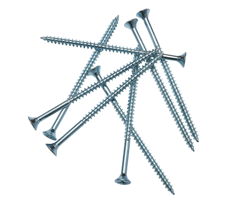 Chipboard Screws,white zinc plated