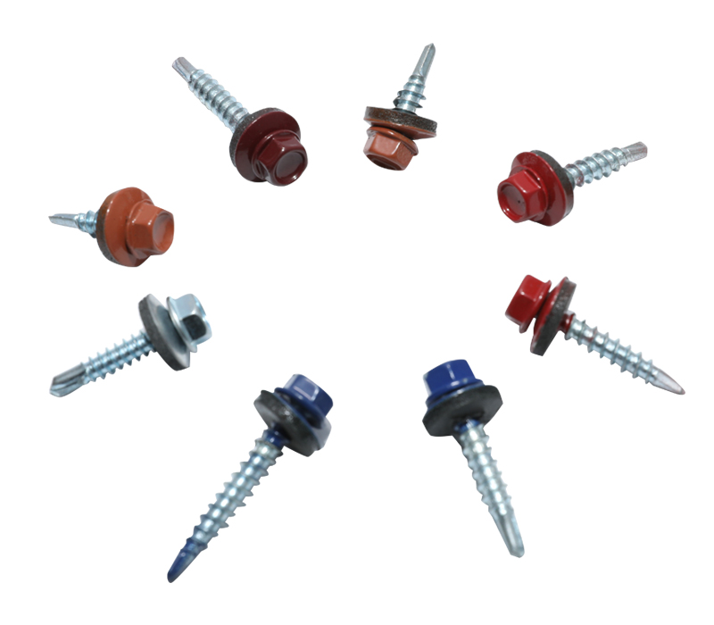Roofing screw,color hex head,self drilling